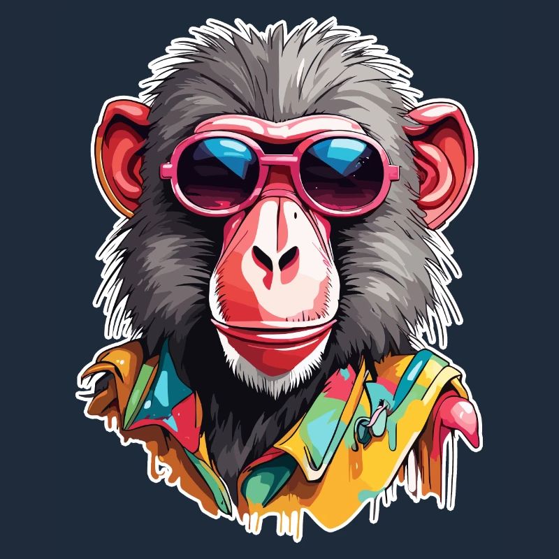 Monkey / Animal / Zoo / Babian / Wild / Comic