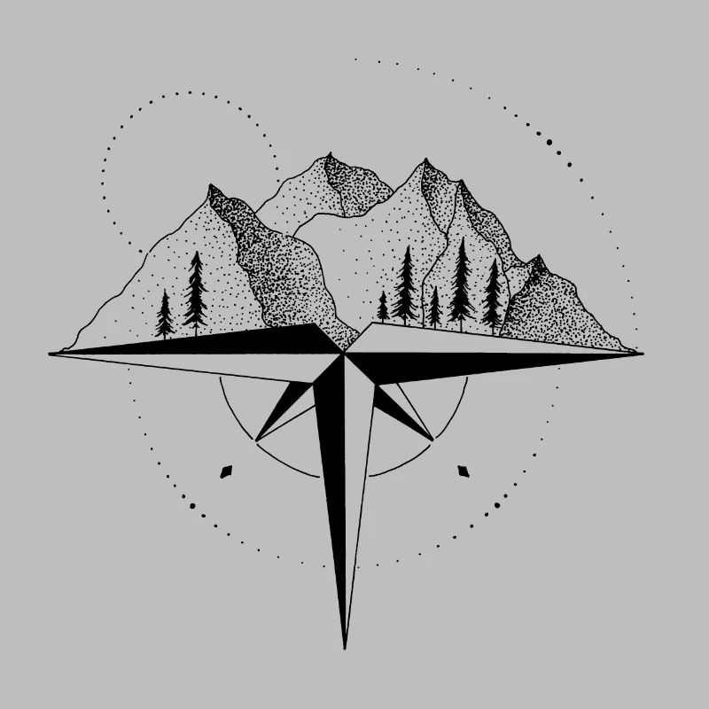Berge Kompass