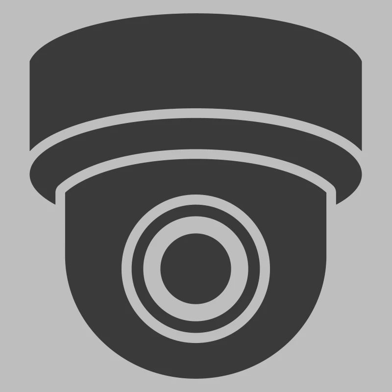 Security cameras in use symbol icon. Fixed CCTV