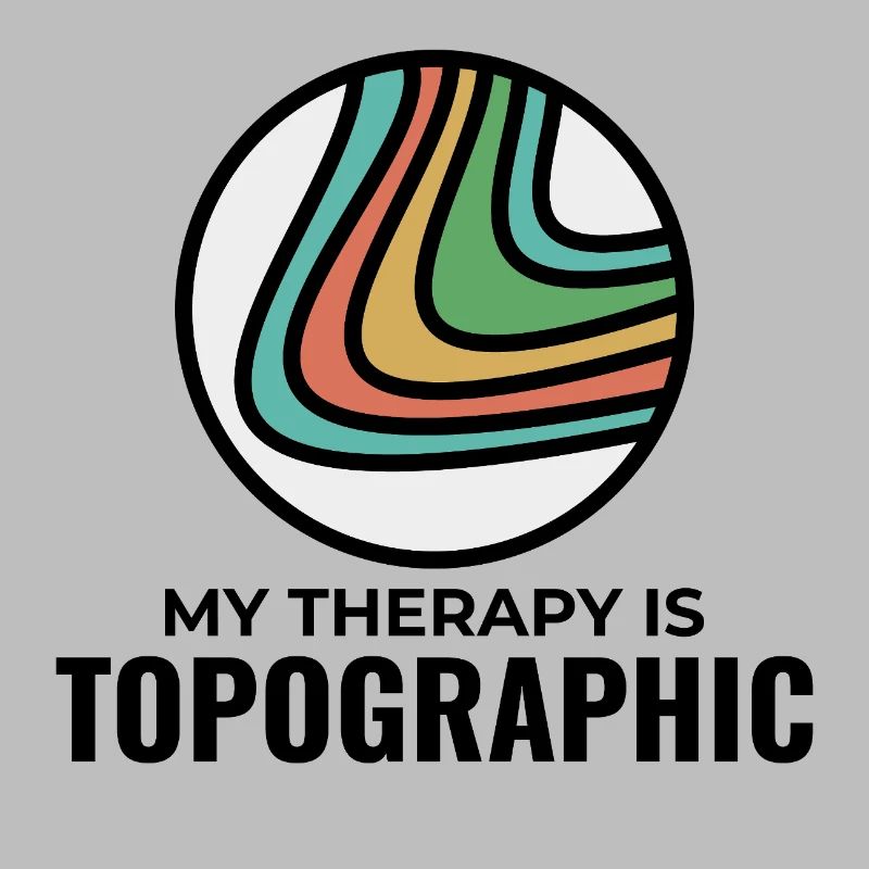 My Therapy Is Topographic GIS Contour Lines Map