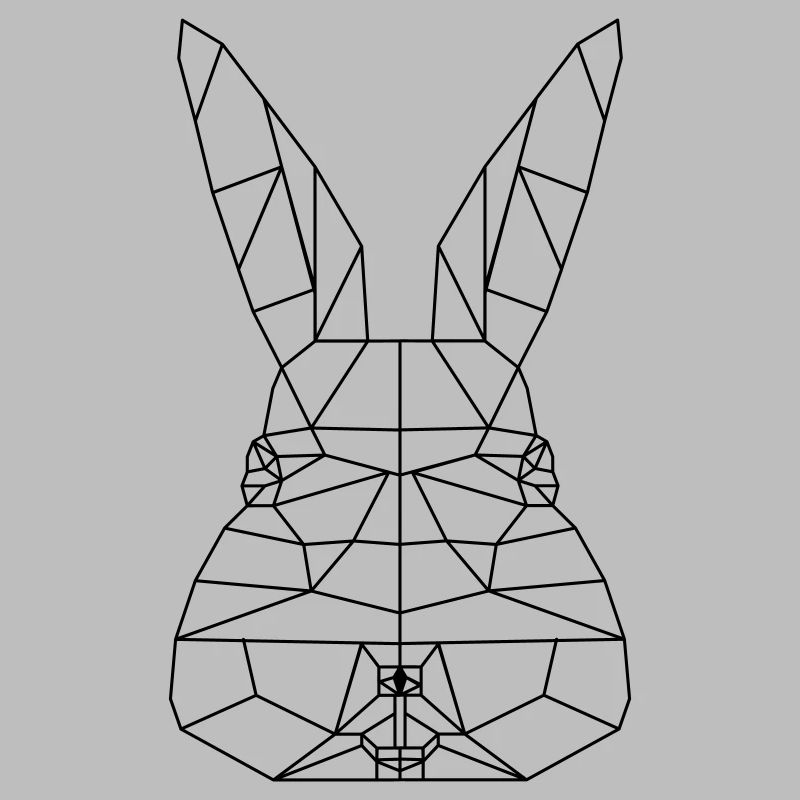 Polygone de lapin de Pâques