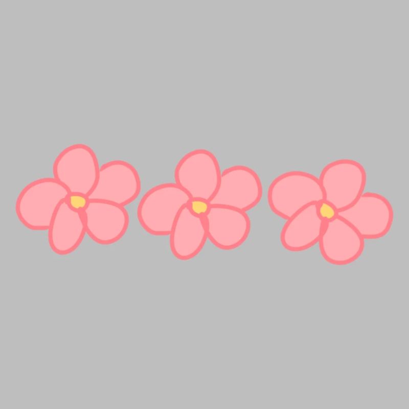 Trois fleurs fleur plante rose forme