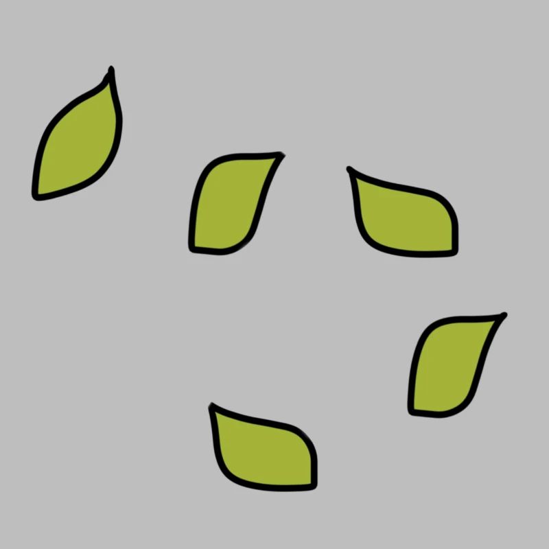 Arbre à motif de feuilles vertes