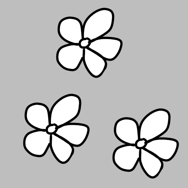 drei Blumen Blume Pflanze muster