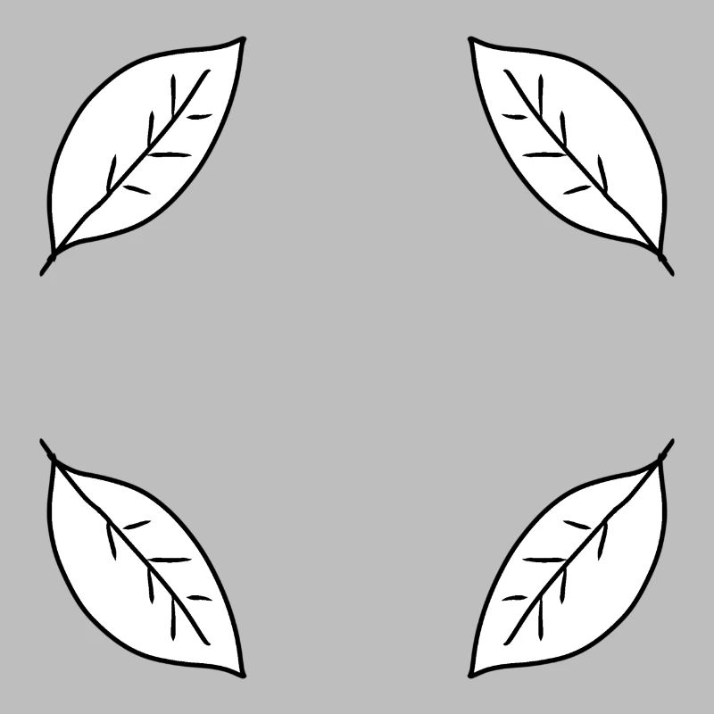 Leaf Four Leaves Frame Shape Nature