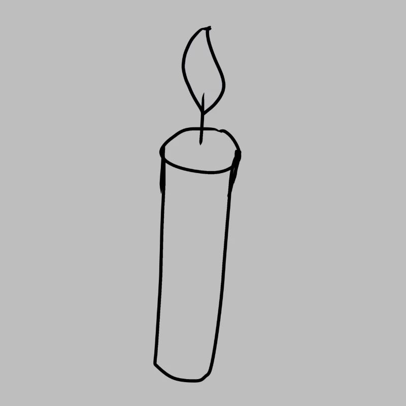 Candle Symbol Fire Light Shape