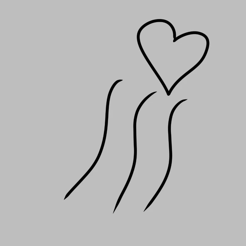 linien linie herz form liebe