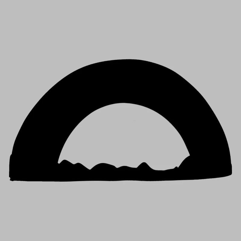 Arc Symbole Forme Herbe Ligne