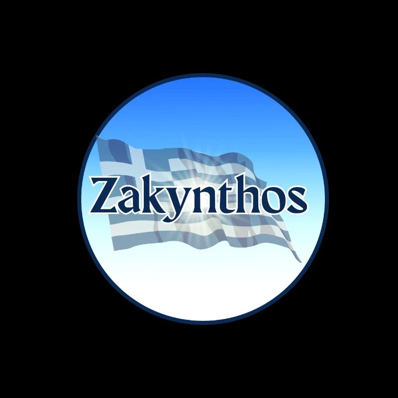 Zakynthos Grèce Drapeau grec