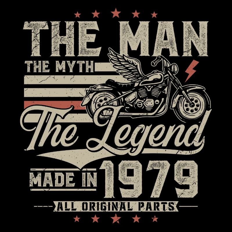 1979 Mann Mythos Legende Motorrad Biker