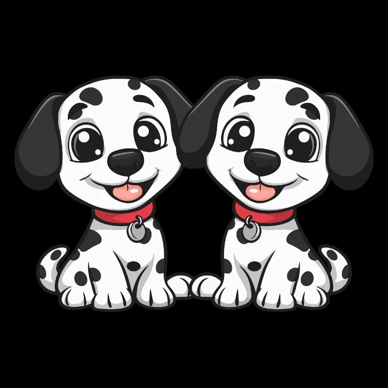 Bande dessinée de chien dalmatien
