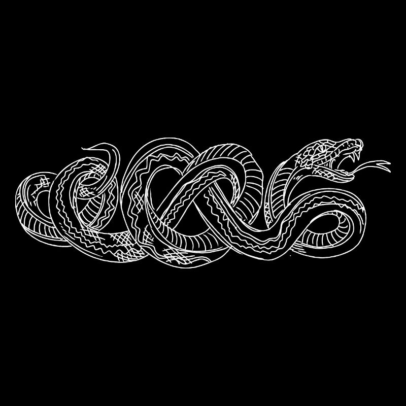 Serpent dessiné à la main