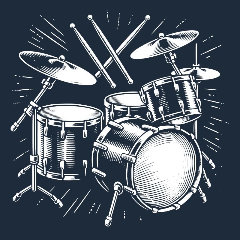Drums Drummer Destroy Silence Rockband.