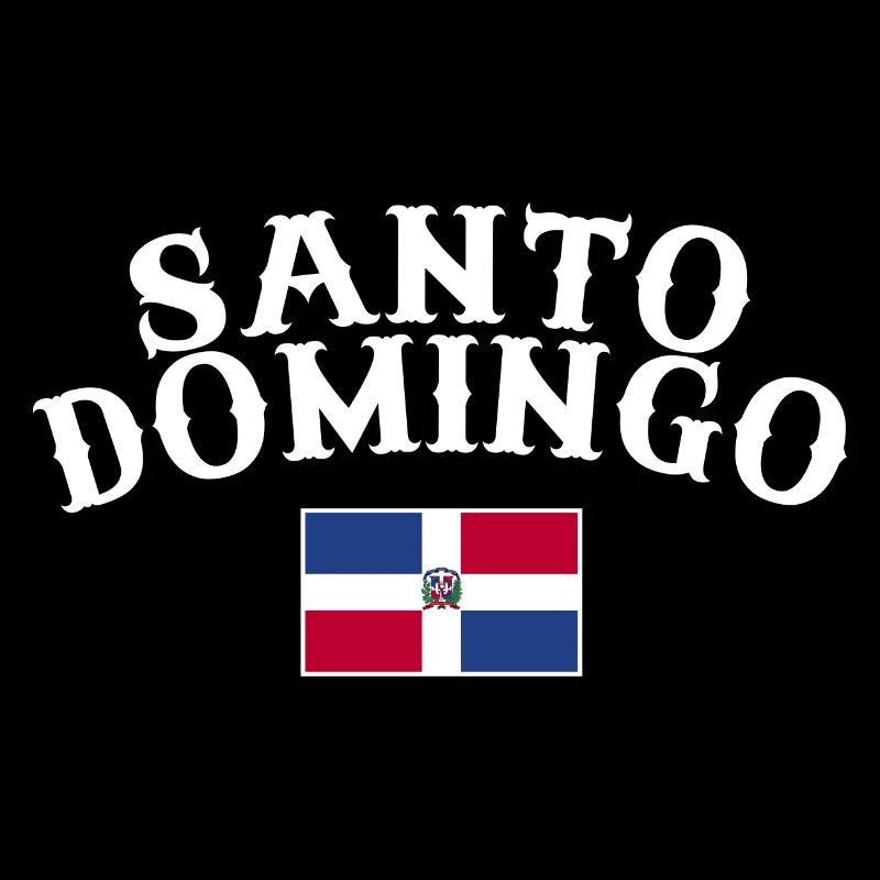 Drapeau dominicain de Santo Domingo Dom Rep