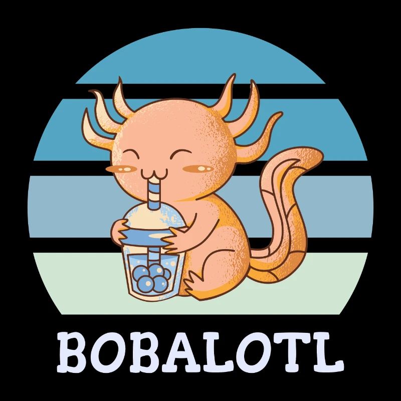 Boba Bubble Tea Axolotl Bobalotl