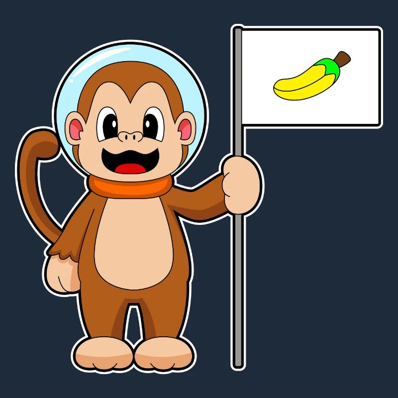Singe, Banane, Astronaute, Espace