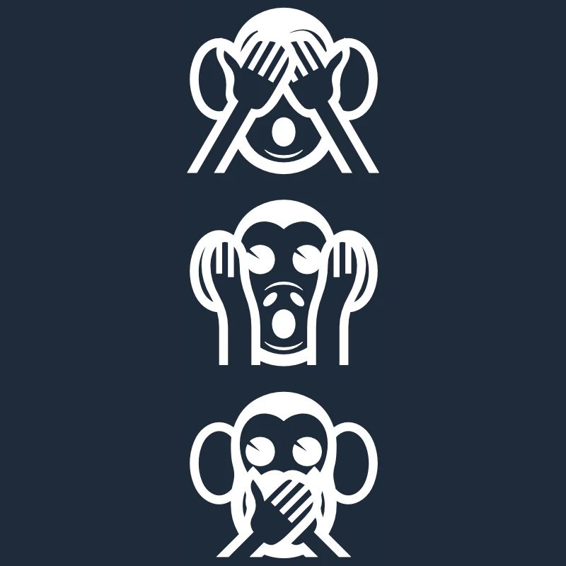Three Wise Monkeys Vertikale