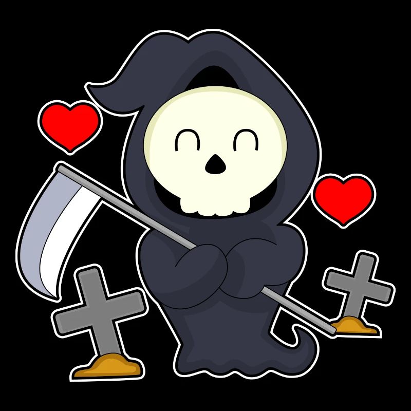 Grim Reaper Halloween Grave