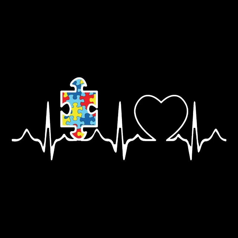 Autism Puzzle Heartbeat