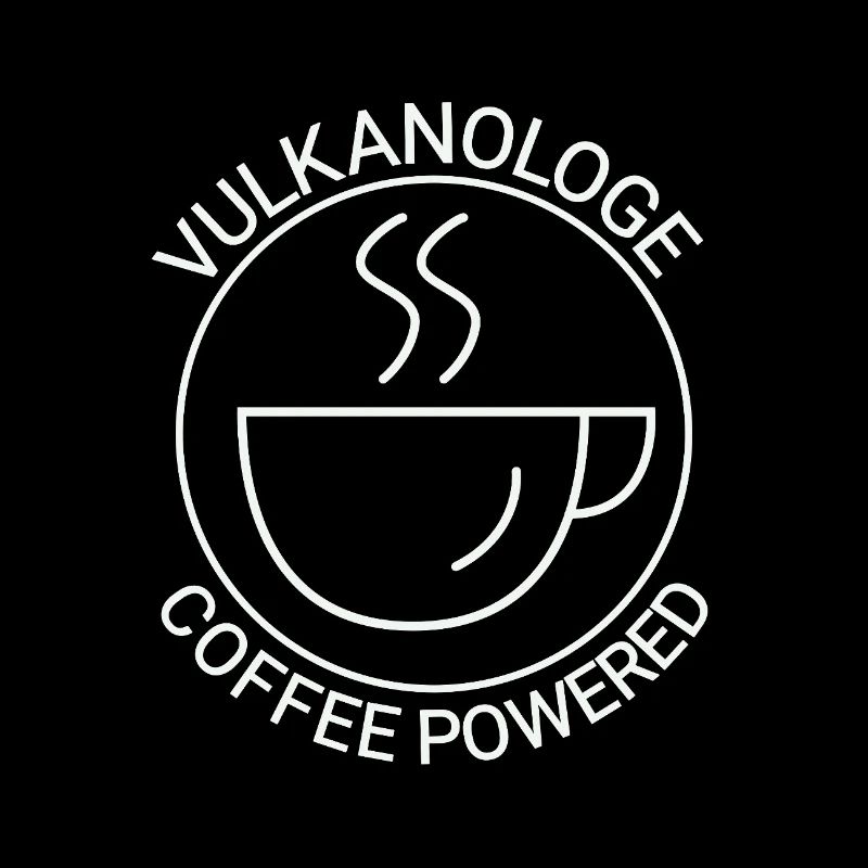 Vulkanologe Coffee Powered Vulkanologie