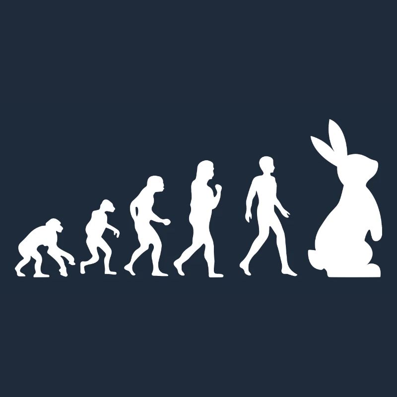 Évolution Lapin de Pâques Cadeau Lapin Drôle