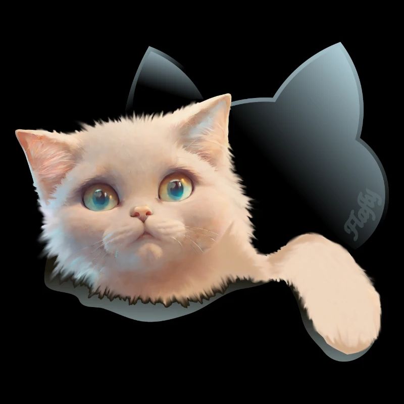 Chaton qui sort de l'intérieur
