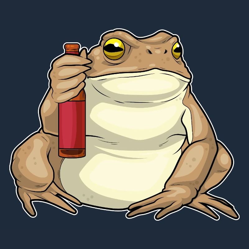 Frosch Flasche Bier