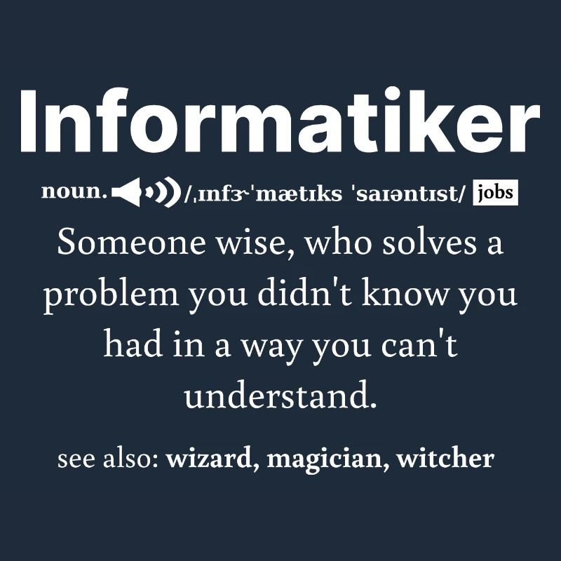 IT Informatik Informatiker Computerarbeit Geschenk