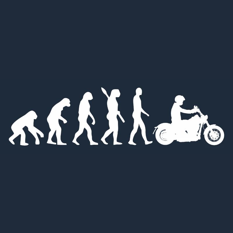 Evolution motorcycle Funny Graphic