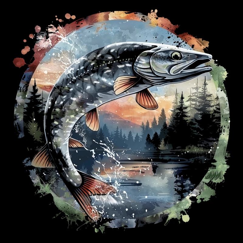 Poisson sauteur – Motif de pêcheur – Prise dynamique