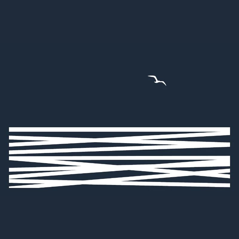Meer mit Möwe