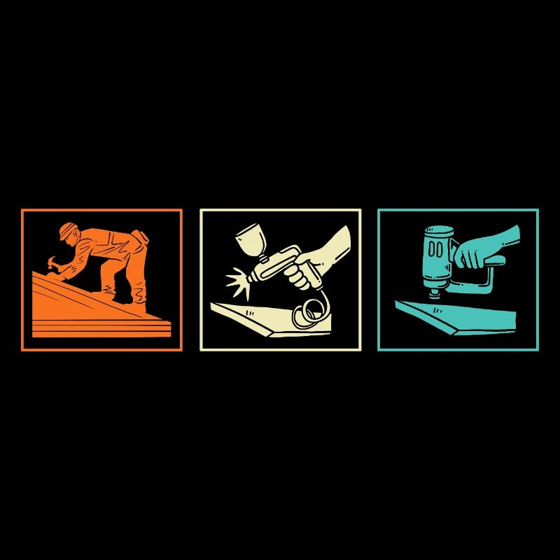 Dachdecker Handwerker Beruf Spruch