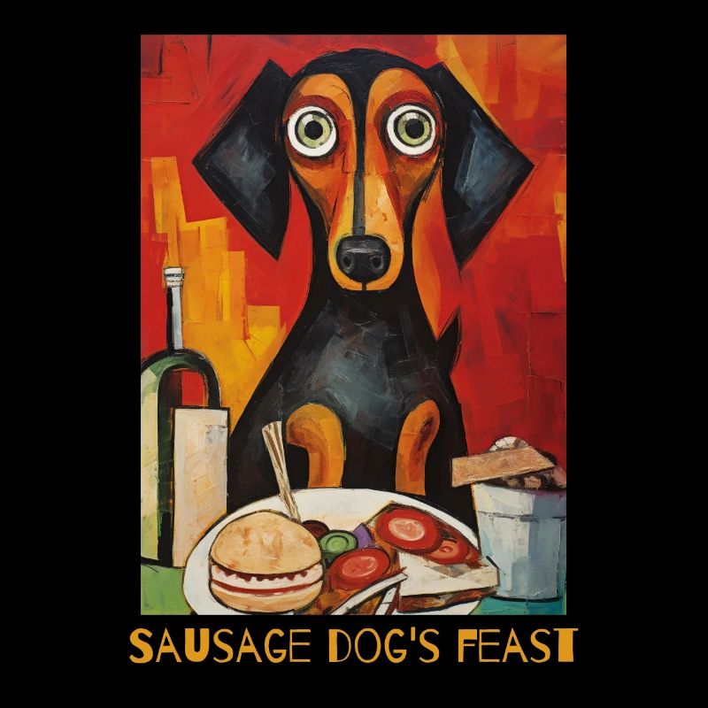A feast, a meal and a dachshund