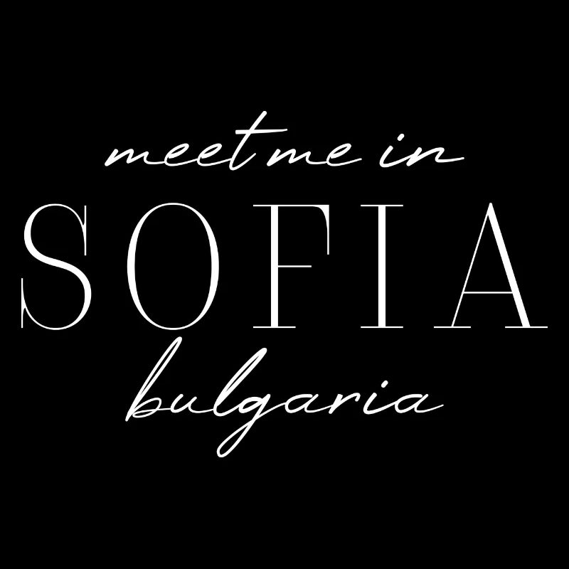 Sofia, Bulgarie Style Design T-shirt