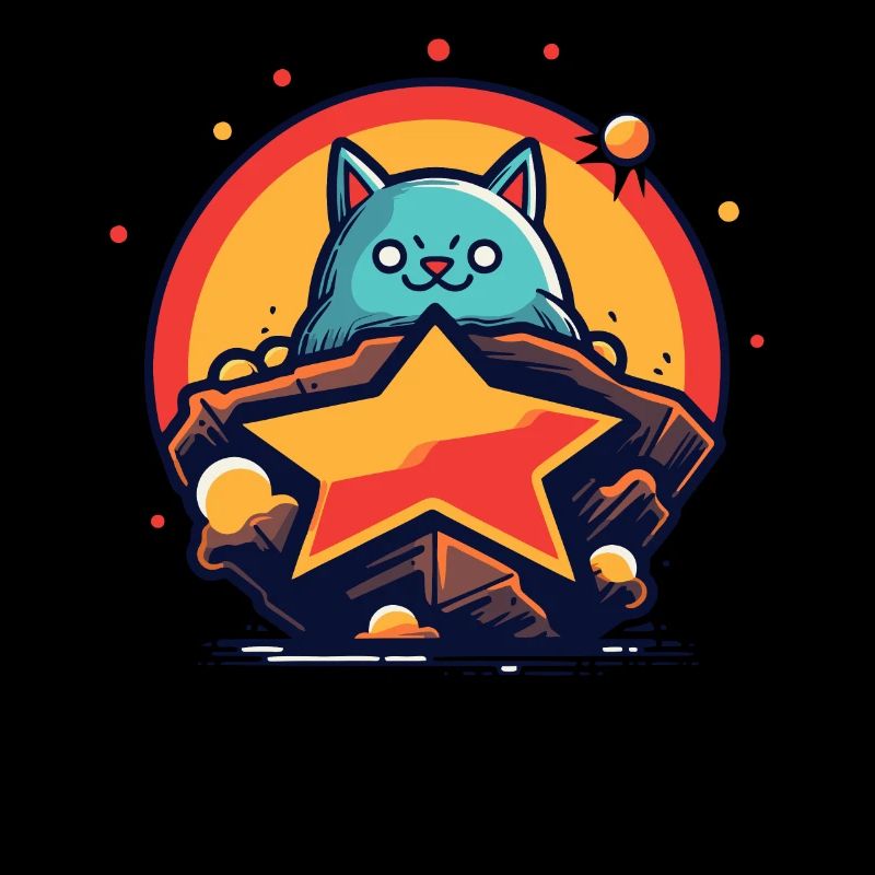 Chat courageux et audacieux