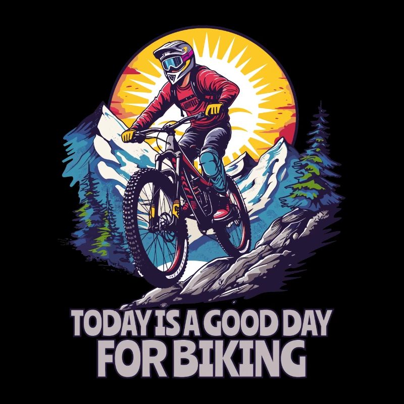 Journée parfaite pour le VTT de descente