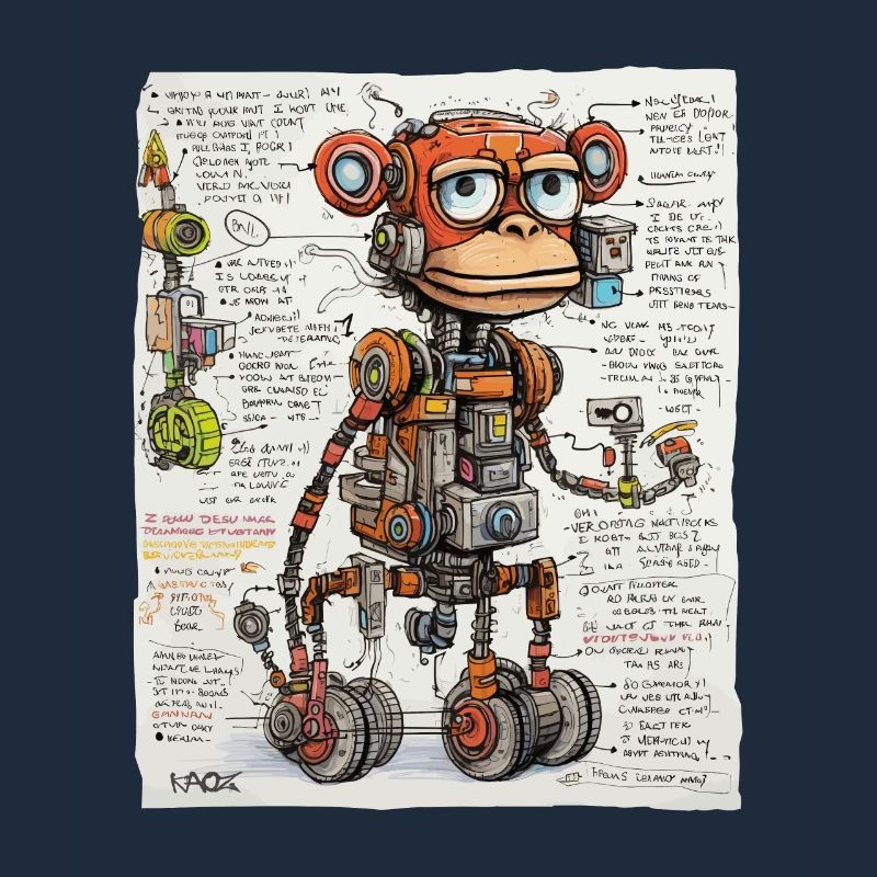 The structure of the robotic monkey