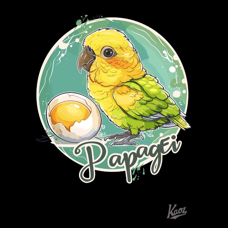 Œuf de perroquet : Perroquet et œuf