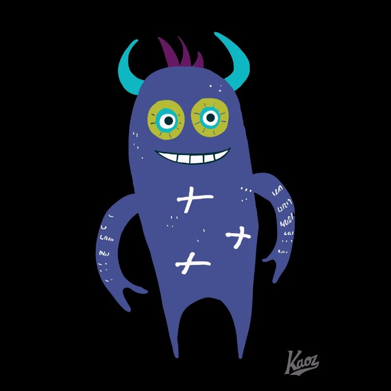 little blue monster