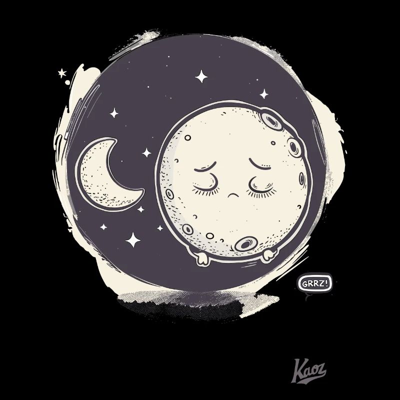 Kleiner süßer Mond schläft