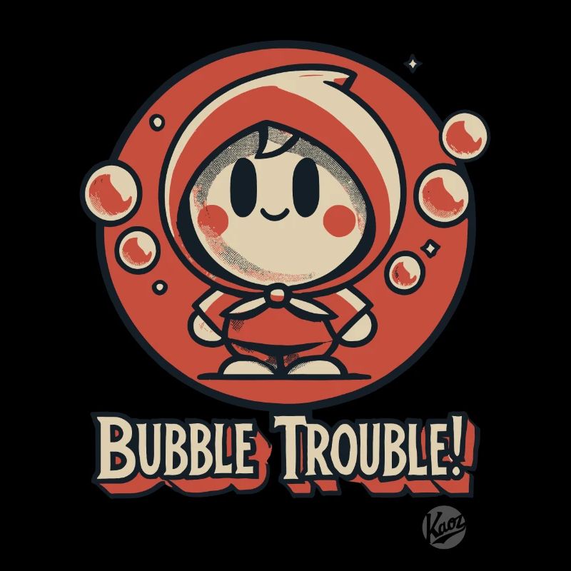 Pas de créature Kawaii mignonne bulle de savon bulle
