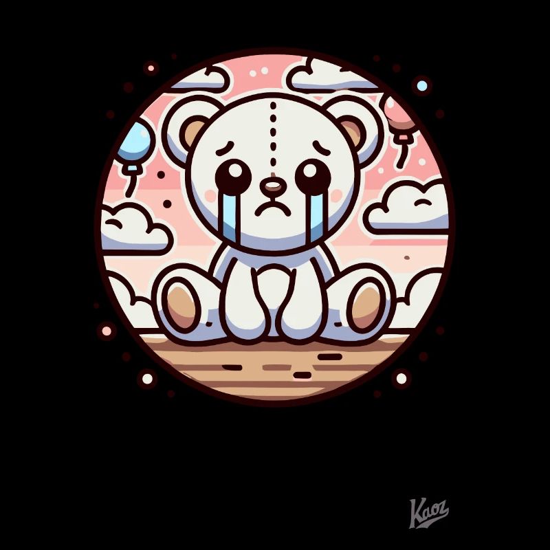 Sad, Cute Toy Cuddly Bear
