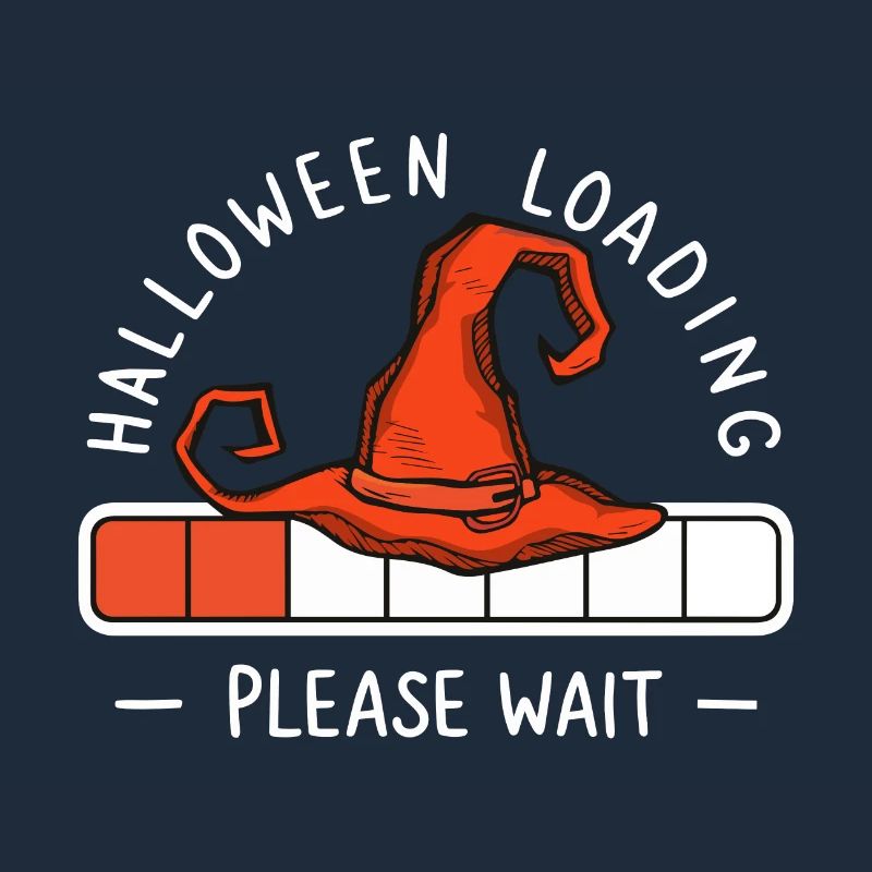 Hexenhut Spruch Halloween Loading Please Wait