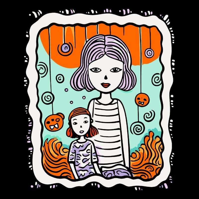 Ist dies Kunst von Mutter und Tochter?