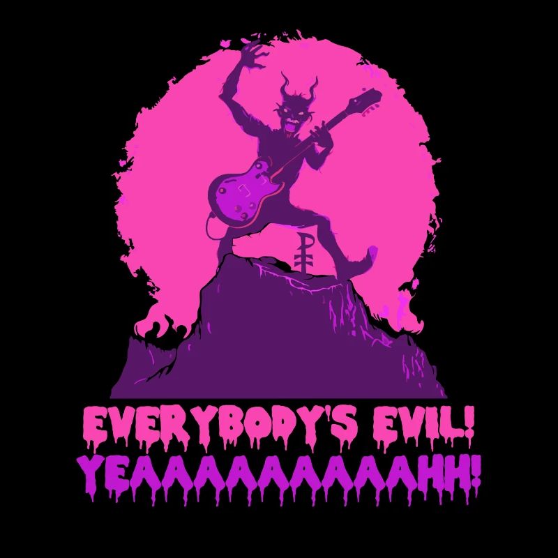 Everyone is evil! Devil's rock concert in hell