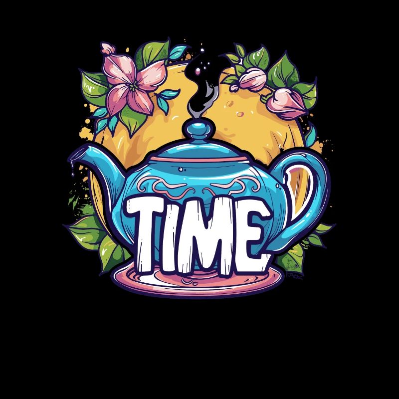 This teapot says it's tea time