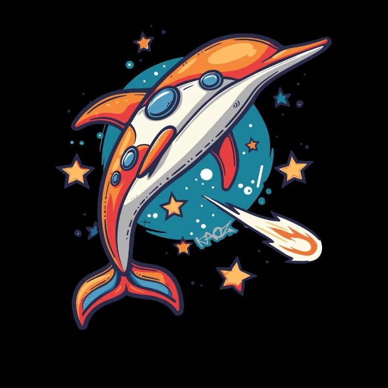 Super funky funky dolphin outer space