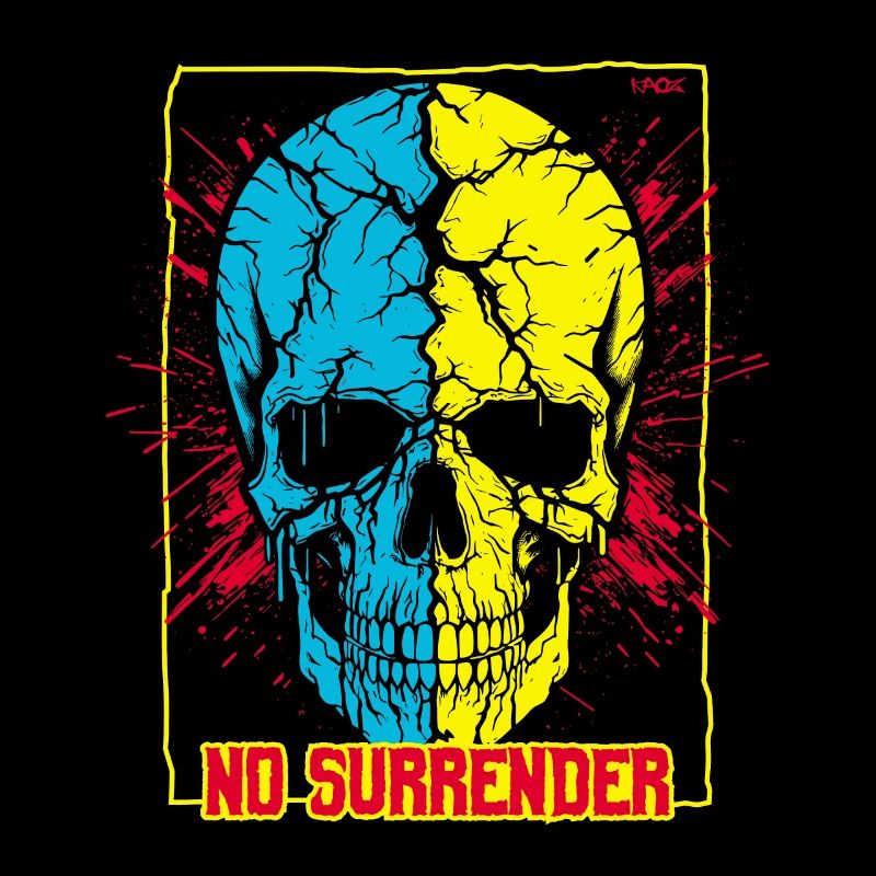 Le crâne brisé, pas de reddition