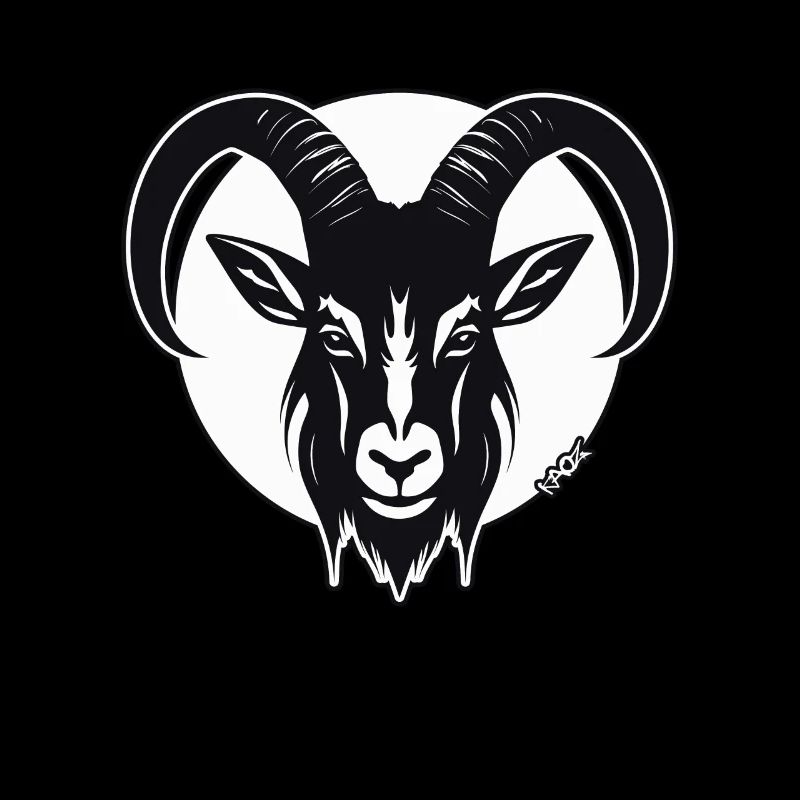 Die Schatten Ziege, ein Ziegenbock