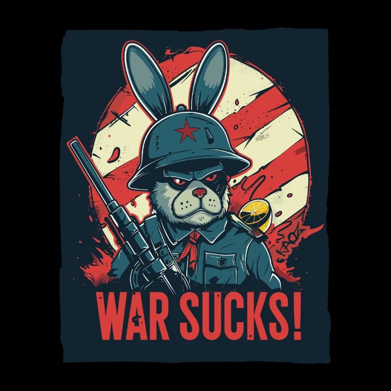 Captain Rabbit Hüpf : La guerre est de la merde